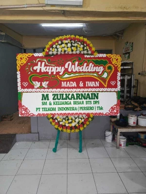 Papan Bunga di Bandara Samarinda